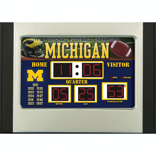 Team Sports America NCAA Scoreboard Desk Clock & Reviews Wayfair